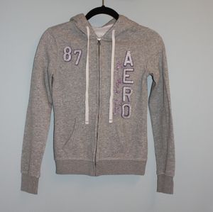 Aeropostale Light Grey Jacket (XS)